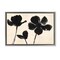 Stupell Industries Inky Black Florals Silhouette Black Framed Floater Canvas Wall Art, design by Creative Studio